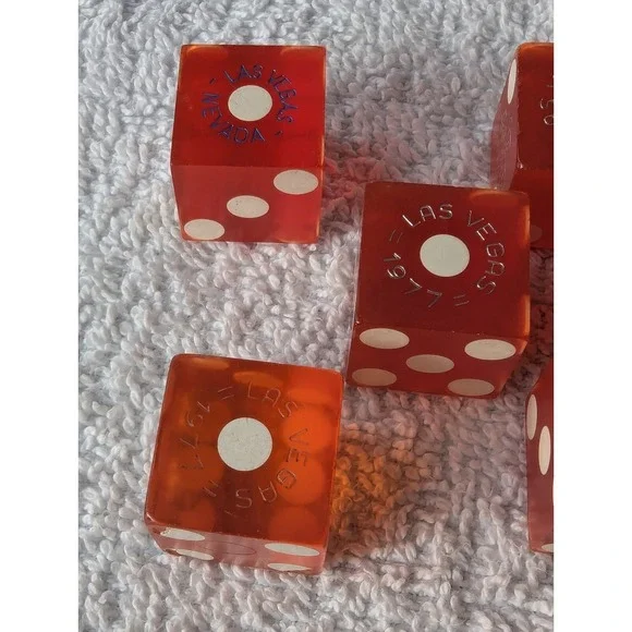 🎲 Vintage Silver City Casino 1977 Dice Lot Of 5 🎲 Rare - Picture 5 of 16